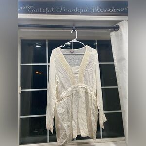 J jill sheer tunic top or mini dress with lace# Boho vibes
XL